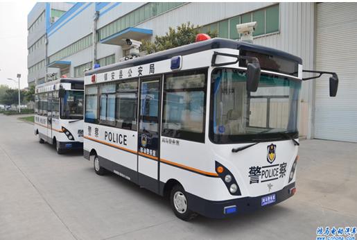 鴻馬流動警務室亮相陜西鎮(zhèn)安縣